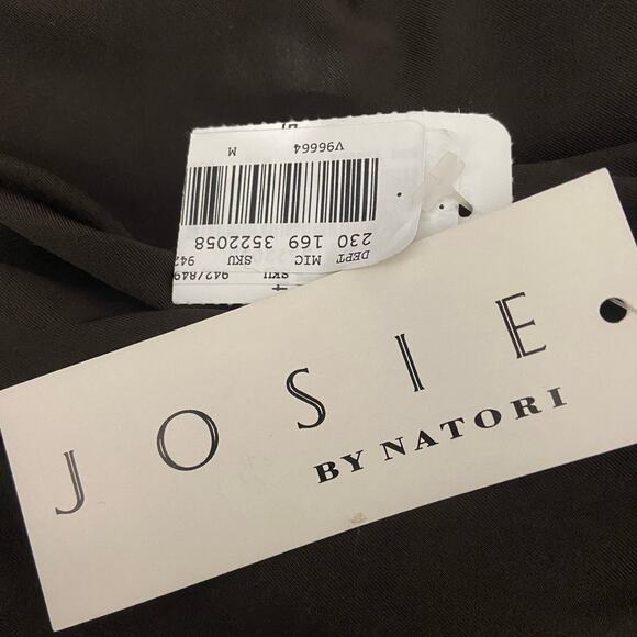 Hosie by Natorie Basic Long Sleeves Satin Brown Top - Picture 8 of 9